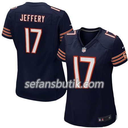 Chicago Bears Tröjor Alshon Jeffery 17 Nike Navy - Dame Chicago Bears Tröjor Alshon Jeffery 17 Nike Navy - Dame